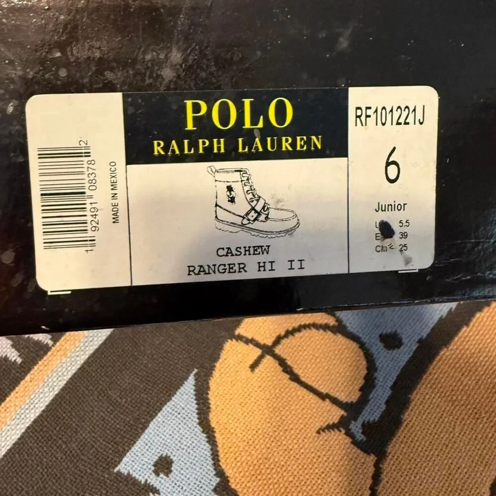 Polo-ralph-lauren Men's Black and Blue Boots